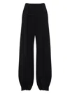 Jacquemus The Melao Draped Pleated Pants In Black