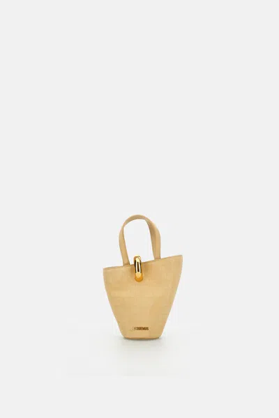Jacquemus Beige Le Petit Bambola Mini Bucket Bag In Nude