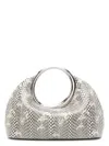 Jacquemus Small Calino Snake-embossed Leather Top Handle Bag In Beige