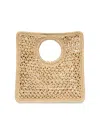 Jacquemus Women's Le Petit Carré Crotchet-knit Raffia Bag In Pattern