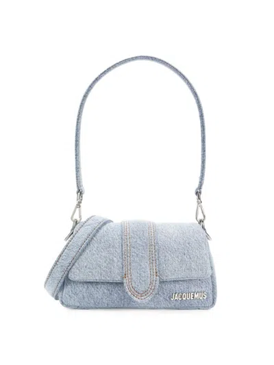 Jacquemus Women's Le Petit Denim Shoulder Bag In Blue