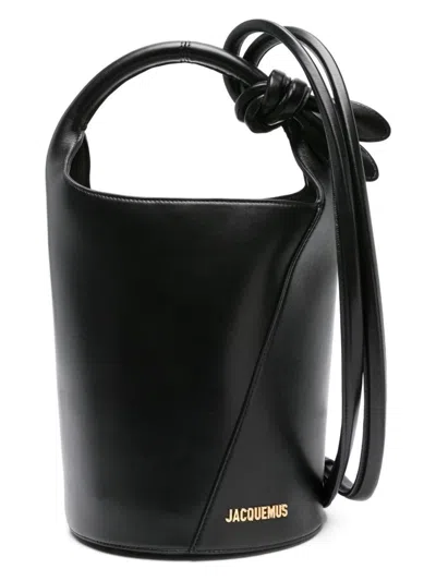 Jacquemus Le Petit Tourni Tote Bag In Black