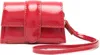 Jacquemus Red Le Porte Bambino Leather Airpod Case In Red