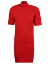 Jacquemus Women Le Robe Maille Chestnut Dress In Red