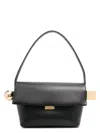 Jacquemus 'le Rond Carre' Black Shoulder Bag With Shoulder Strap