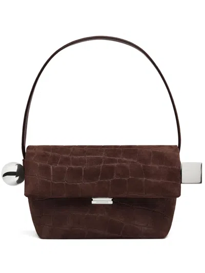 Jacquemus Women Le Rond Carre Shoulder Bag In Brown