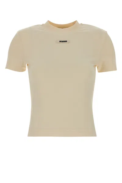 Jacquemus Women Le Tshirt Gros Grain In Yellow