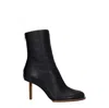 Jacquemus Black Asymmetrical Ankle Boots