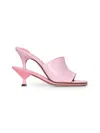 Jacquemus Doubles 110 Leather Mules In Pink