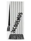 Jacquemus Fringed Scarf In Black