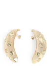 Jacquemus Banana Earrings With Rhinestones