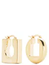 Jacquemus Round Square Hoop Earrings In Gold