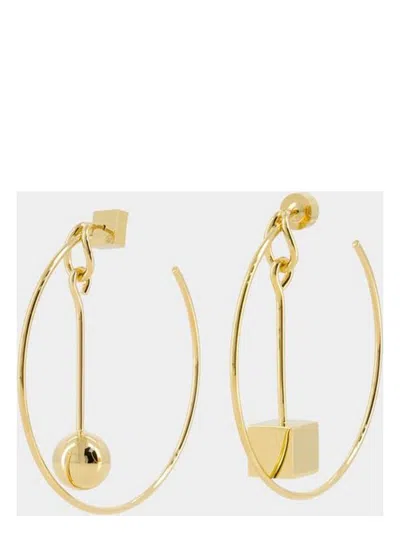 JACQUEMUS WOMEN'S LES CREOLES NODO EARRINGS