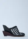 Jacquemus Les Doubles Tressées Wedge Sandals In Brown