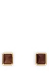 Jacquemus Square Frame Drop Earrings In Gold