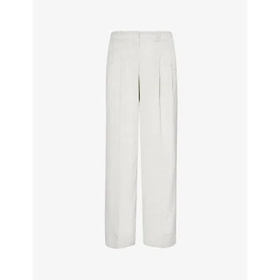 Jacquemus Womens Light Grey Le Pantalon Titolo Wide-leg High-rise Woven Trousers