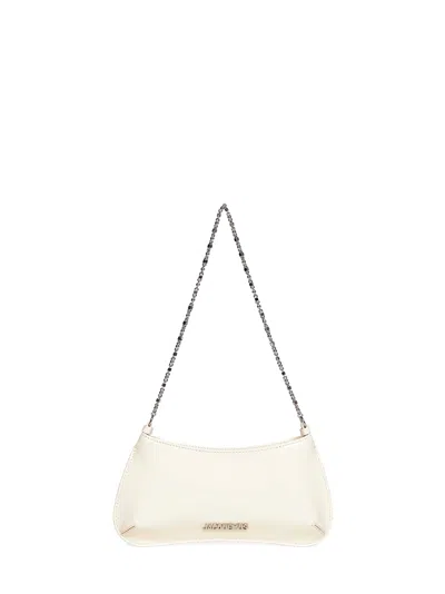 Jacquemus Women Light Ivory The Small Bisou Chaine Shoulder Bag In White