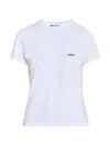 Jacquemus Women's Logo Cotton T-shirt In White