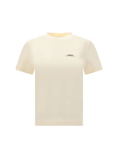 Jacquemus Women Logoed T-shirt In Neutral