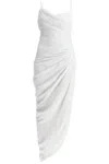 Jacquemus La Robe Saudade Long Viscose Blend Dress In Bianco