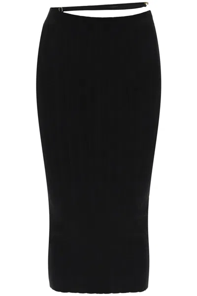 Jacquemus Women La Jupe Pralu Midi Skirt In Black