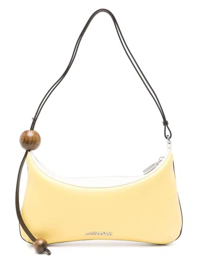 Jacquemus Women's Luxurious Lamb Leather Shoulder Bag In Yellow