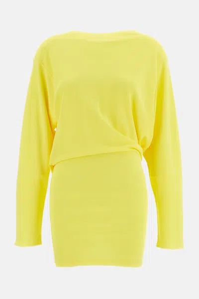 Jacquemus Mini Dress La Robe Mistral In Yellow