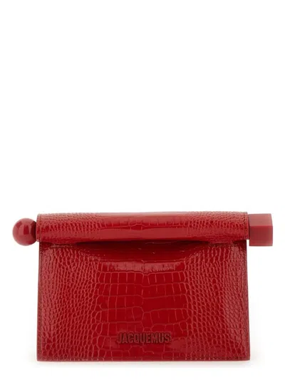 JACQUEMUS WOMEN'S MINI ROND CARRE CLUTCH BAG