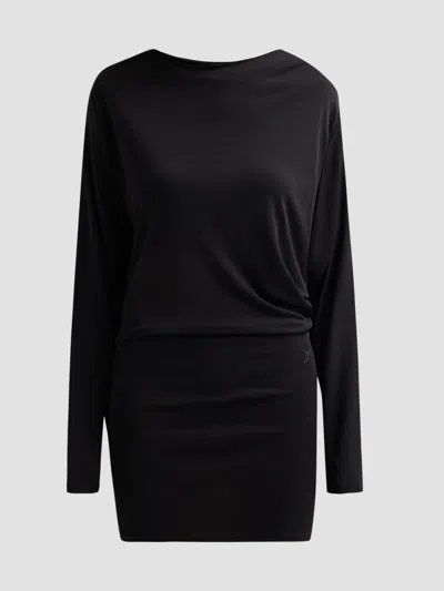 Jacquemus Women's Mistral Asymmetric Mini Dress In Black
