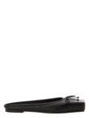 Jacquemus Les Mules Plates Leather Ballet Flat In Black