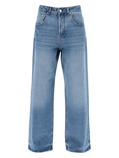 JACQUEMUS WOMEN'S NÃ®MES MID RISE WIDE JEANS