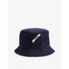 JACQUEMUS JACQUEMUS WOMEN'S NAVY LE BOB OVALIE SHELL BUCKET HAT