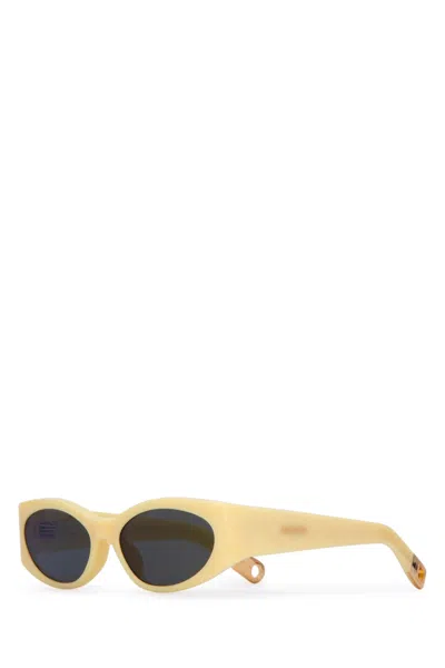 Jacquemus Women Occhiali Da Sole In Paleyellow