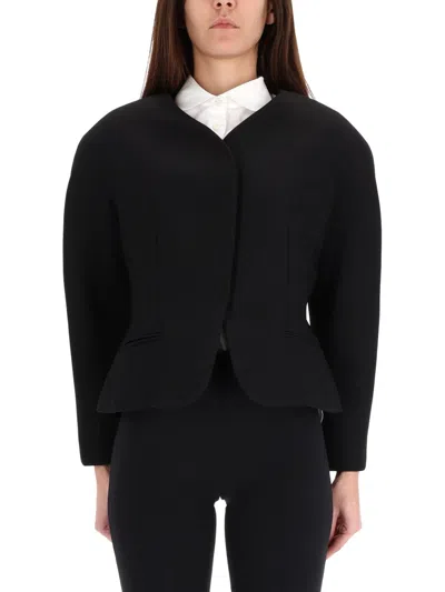 Jacquemus The Mini Ovalo Jacket In Black