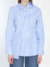 Jacquemus Tailored Striped Shirt With Design And Signature Detailing