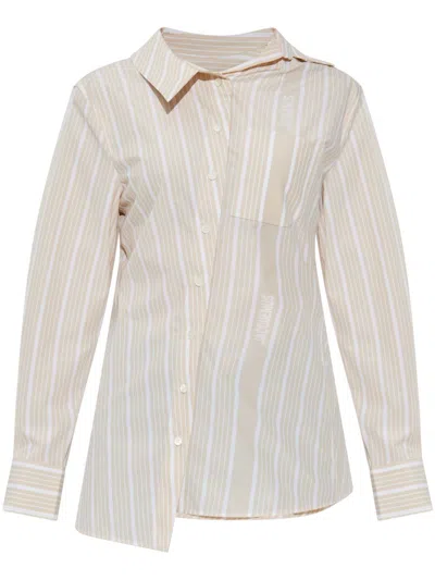 Jacquemus Women Pablo Shirt In Neutral