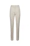 Jacquemus Front Pleated Straight Leg Trousers In Multicolor