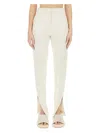 Jacquemus Solid Colour Formal Trousers In White