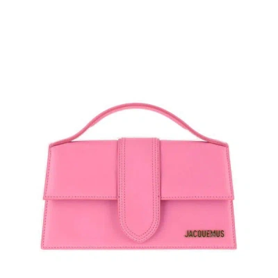 Jacquemus The Big Baby Handbag In Neonpink