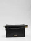 Jacquemus Square Round Clutch Pouch In Black