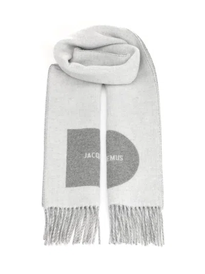 Jacquemus Women "rond Carré" Scarf In White