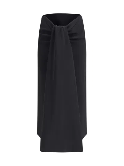 Jacquemus Women Sablier Draped Midi Skirt