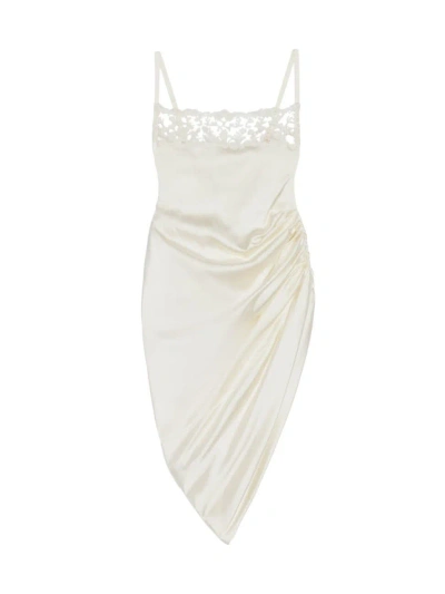 Jacquemus Off-white Les Sculptures 'la Saudade Brodée' Minidress In Off White
