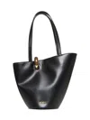 Jacquemus The Medium Bambola Asymmetric Leather Bucket Bag