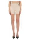Jacquemus Charm Logo Knit Shorts In Ivory