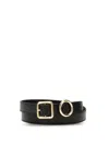 Jacquemus Women Small Leather Regalo Belt In Black