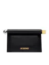 Jacquemus Women Small Pochette Rond Carre` In Black