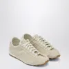 Jacquemus Low-top Rubber Sole Sneakers With Textured Finish In White