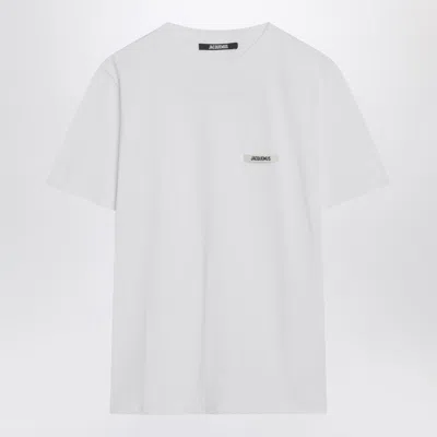 Jacquemus Women's T-shirt With Logo Patch In White