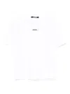 Jacquemus Grosgrain Crewneck T-shirt Short Sleeves In White